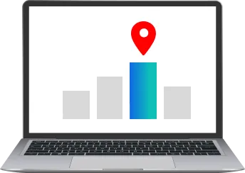 偏差値による相対評価を示すイラスト